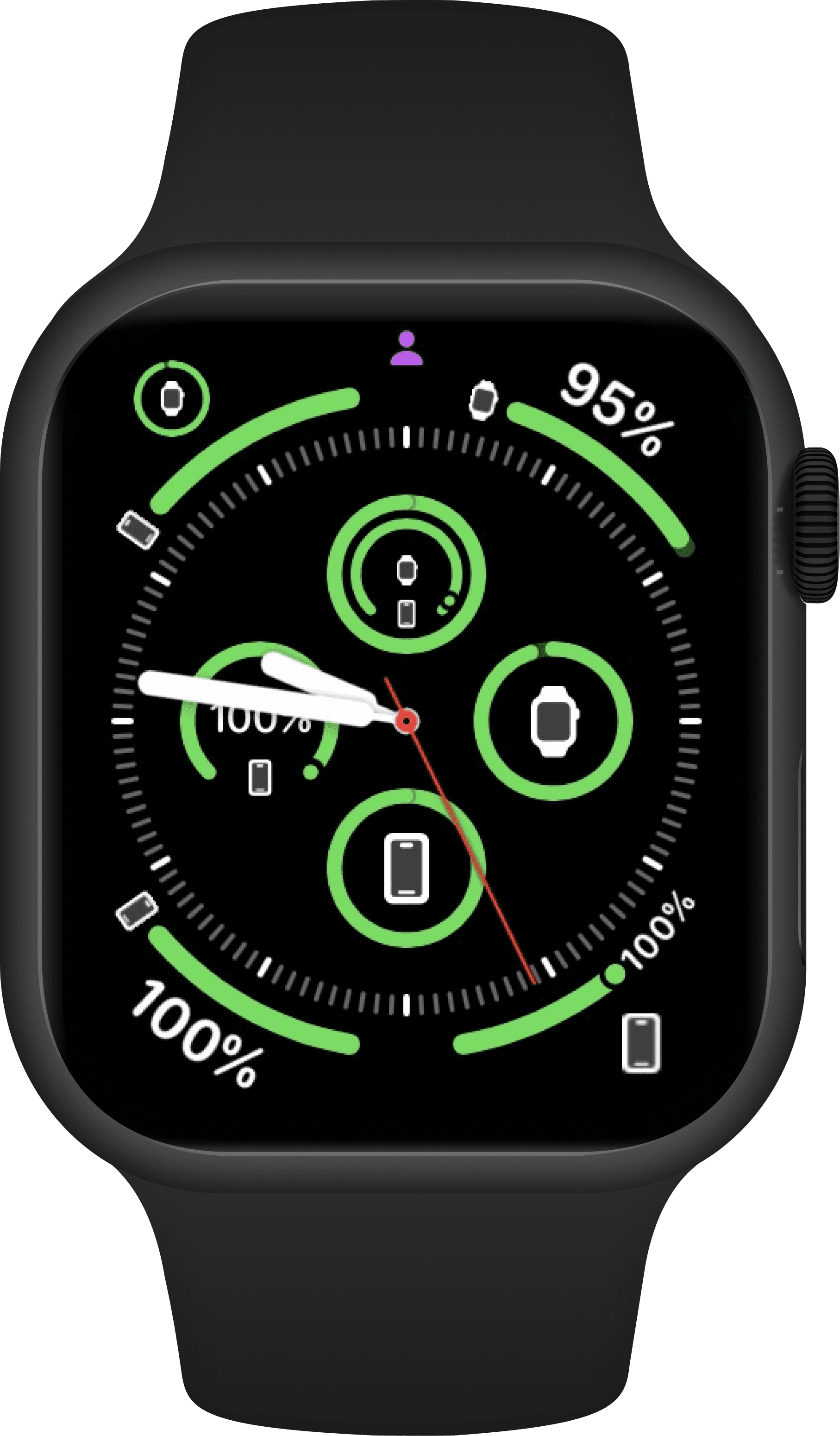 Apple Watch face with multiple Unplugged complications